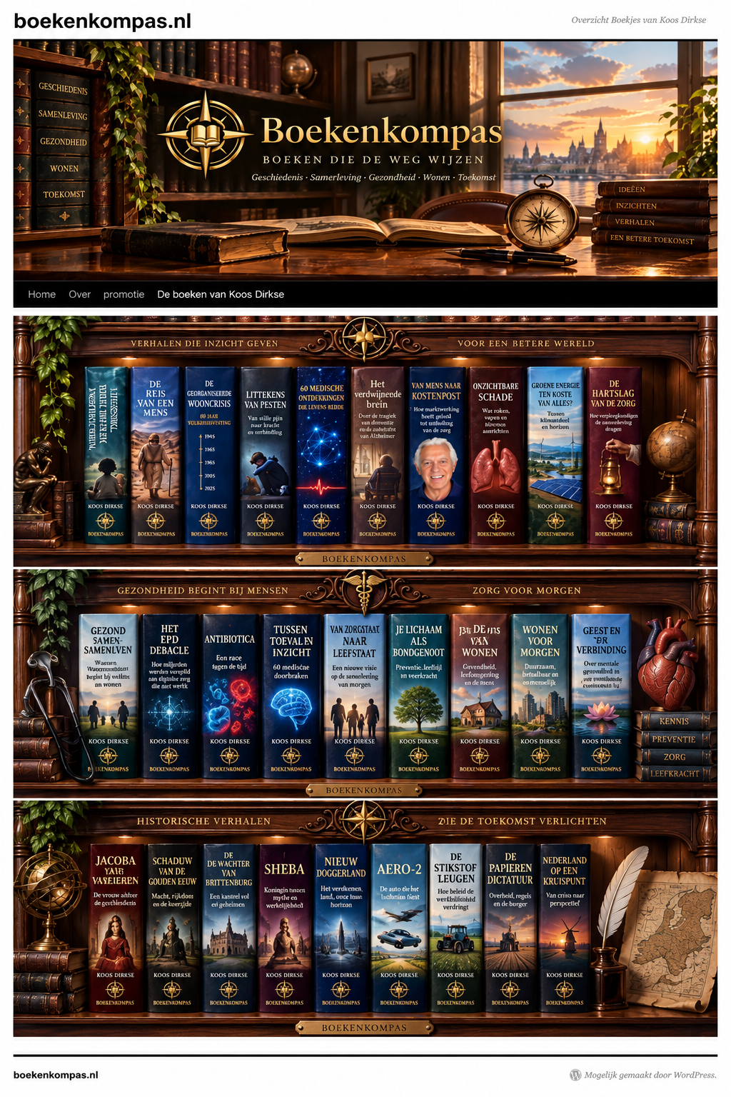 Boekenkast met boeken