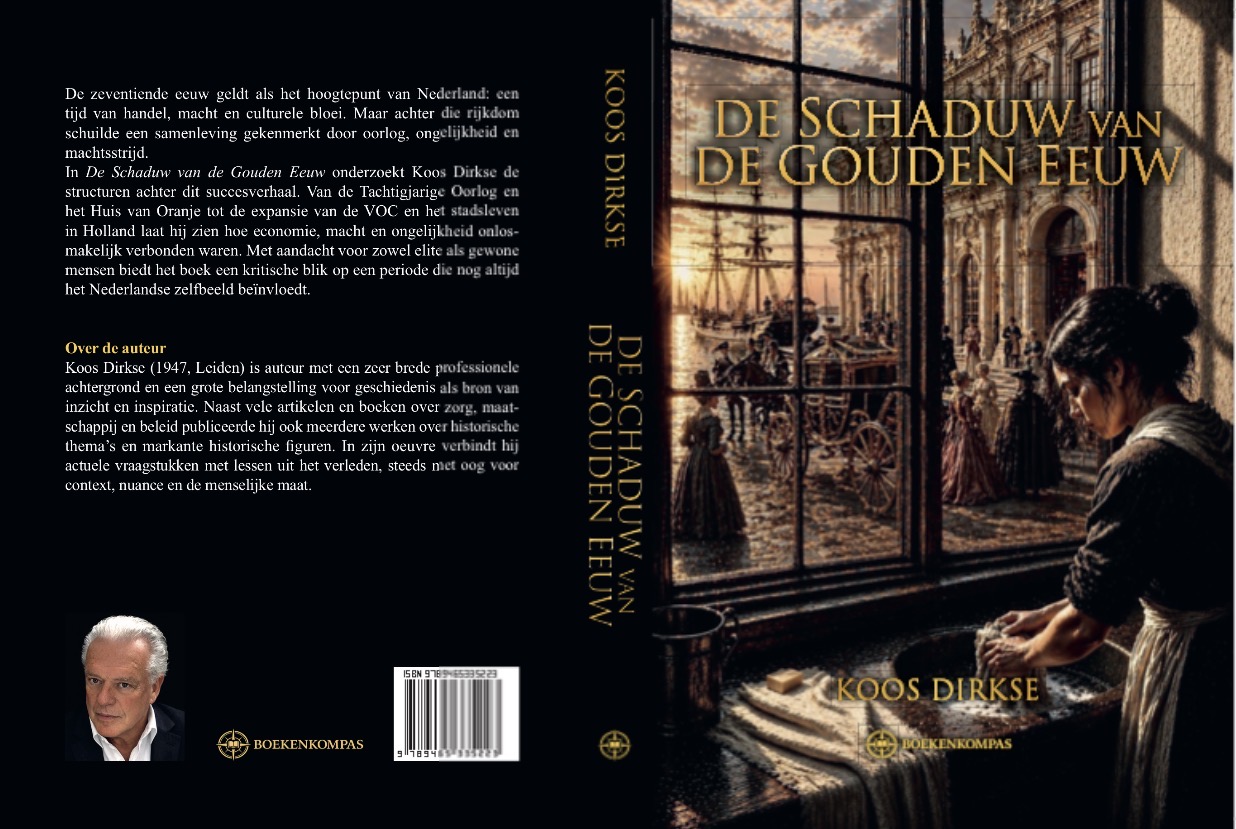 De schaduw van de Gouden Eeuw – achterkant, rug en voorkant
