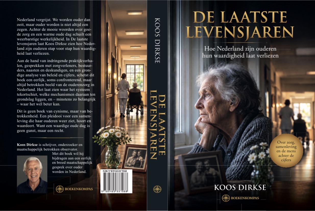 De laatste levensjaren – achterkant, rug en voorkant