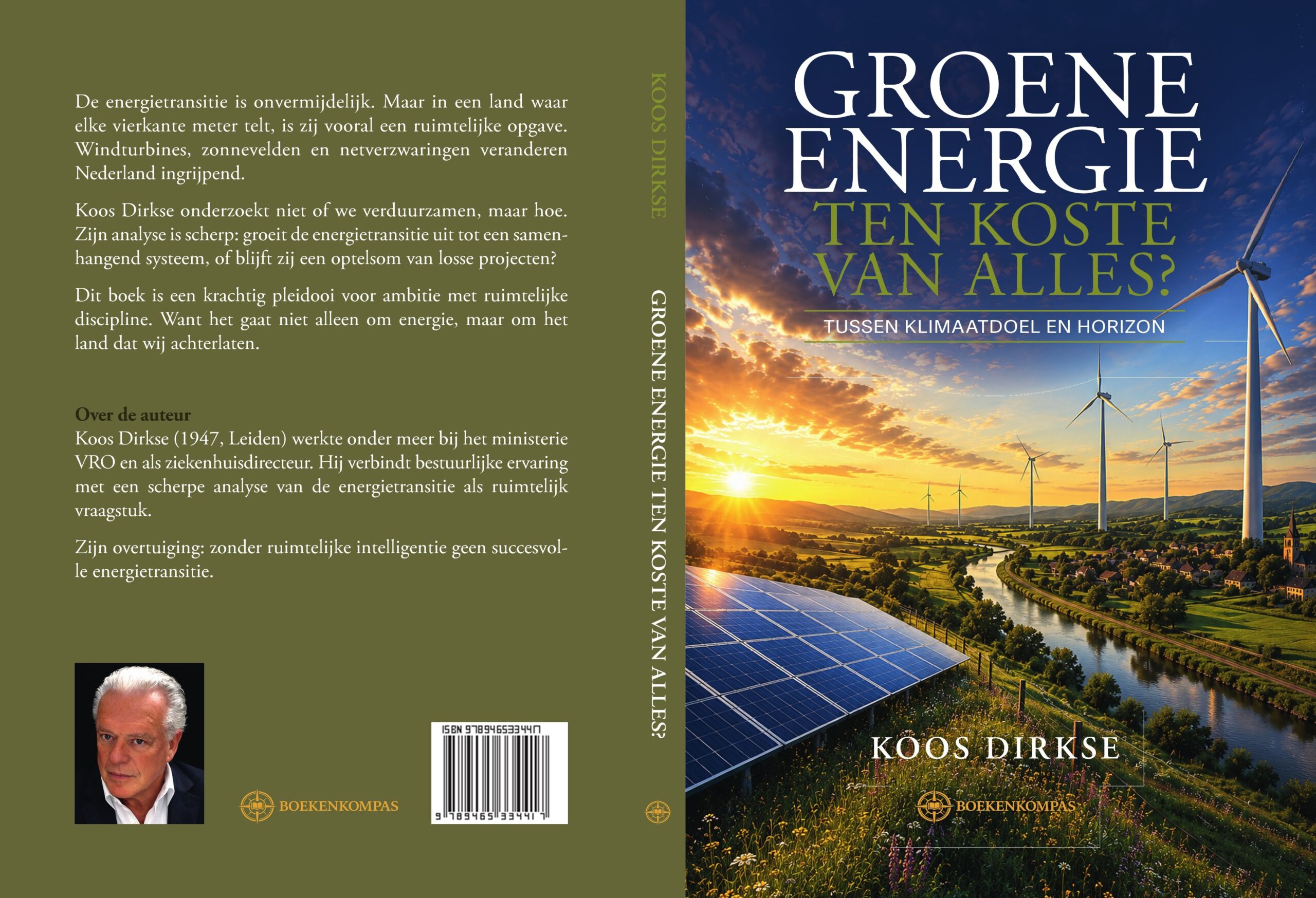 Groene energie, ten koste van alles? – achterkant, rug en voorkant