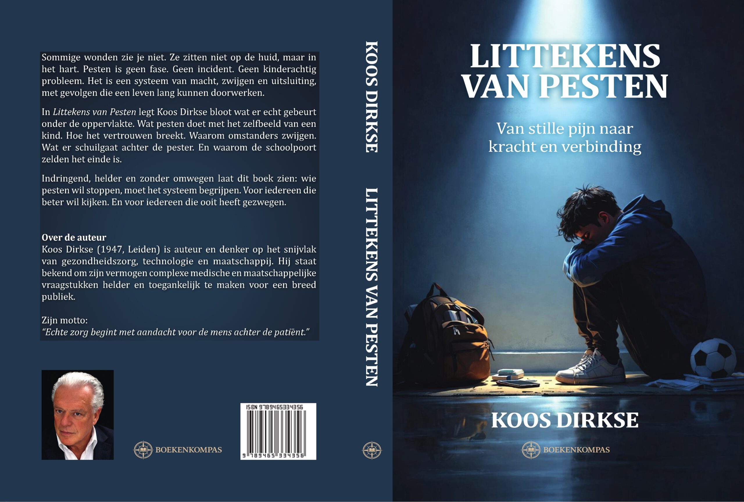 Littekens van pesten – achterkant, rug en voorkant