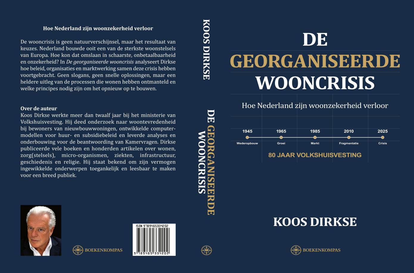De georganiseerde wooncrisis – achterkant, rug en voorkant